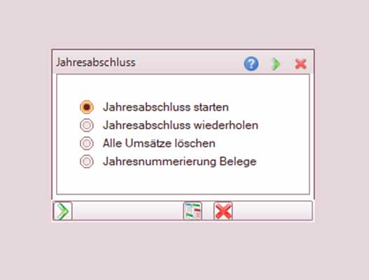 Jahresabschlussarbeiten starten...